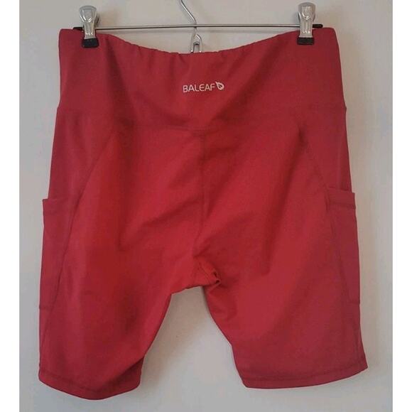 Baleaf Cycling Bicycle Shorts Long Pink Mauve Color Spandex. Women's XL Pockets - Picture 3 of 9